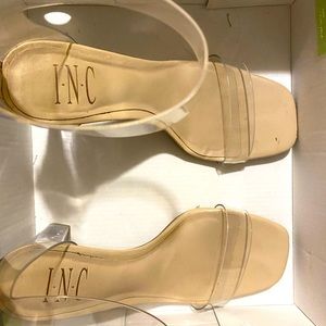 Women's Makenna Two-Piece Clear Vinyl Dress Sandals, Created for Macy's